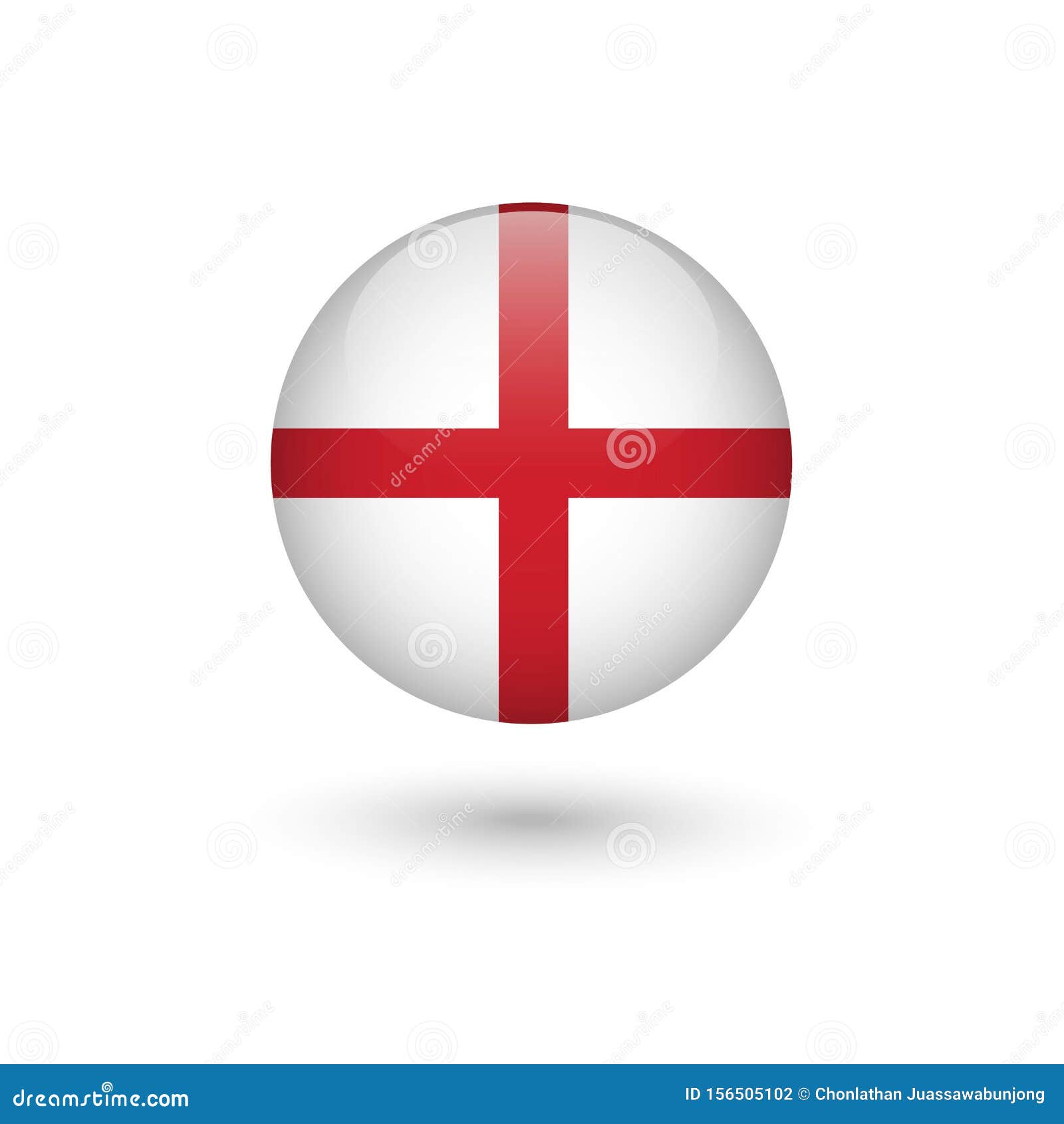 England flag round glossy stock vector. Illustration of language