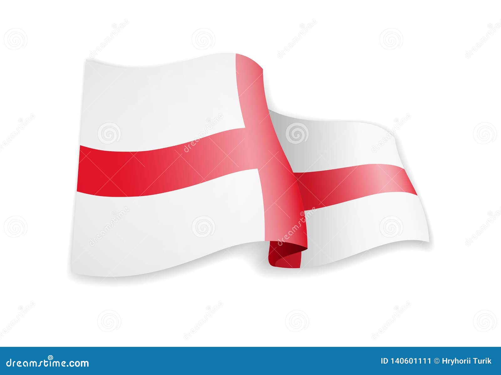 Download England Flag In The Wind. Flag On White Vector ...