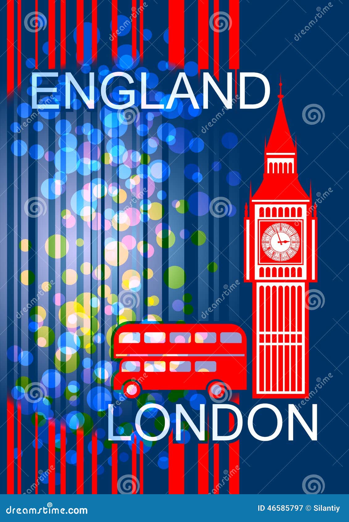 England London stock vector Illustration of postcard 