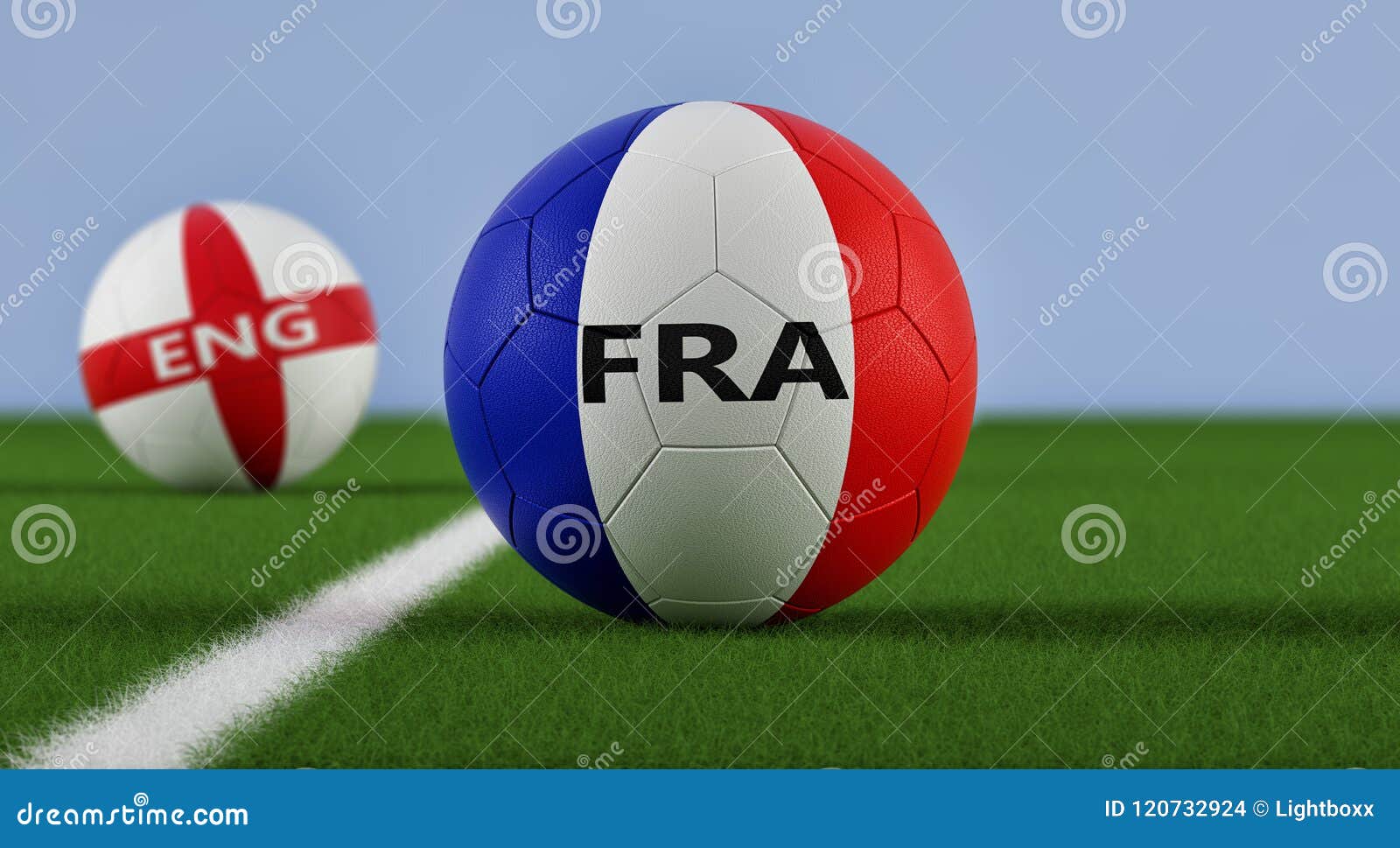 England Vs. France Soccer Match Soccer Balls in England and France