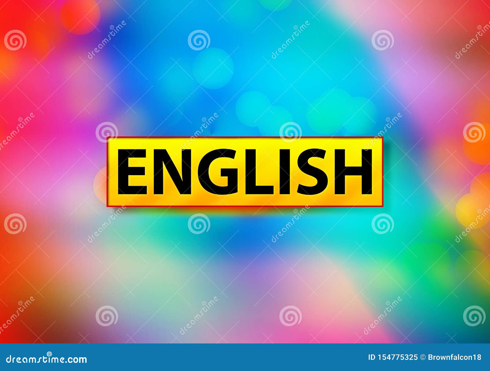 English Abstract Colorful Background Bokeh Design Illustration Stock  Illustration - Illustration of english, dictionary: 154775325