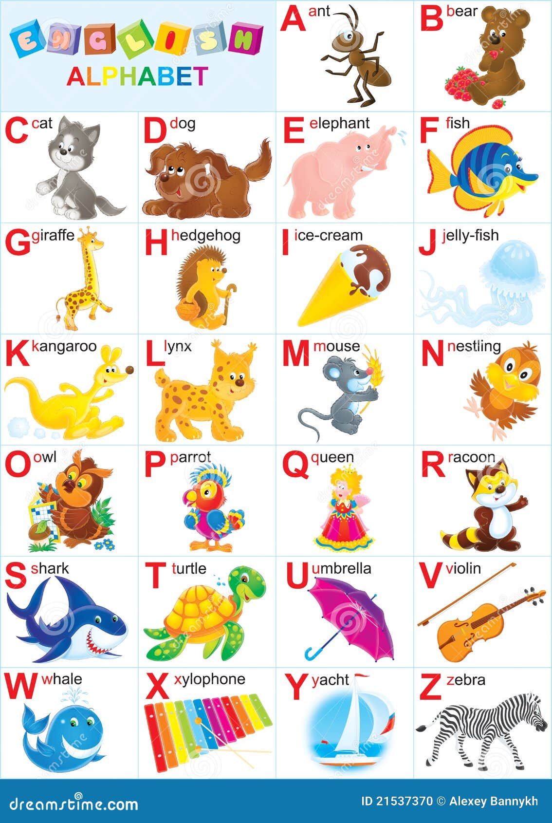 English alphabet stock illustration. Image of alphabetic 