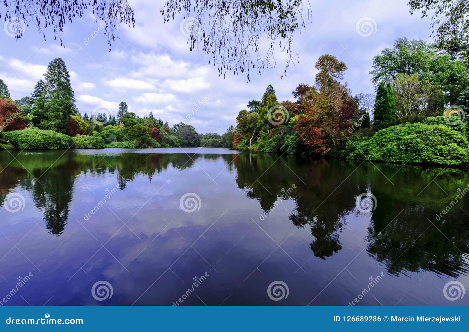 English Autumn With Lake And Trees Uckfield East  Sussex  