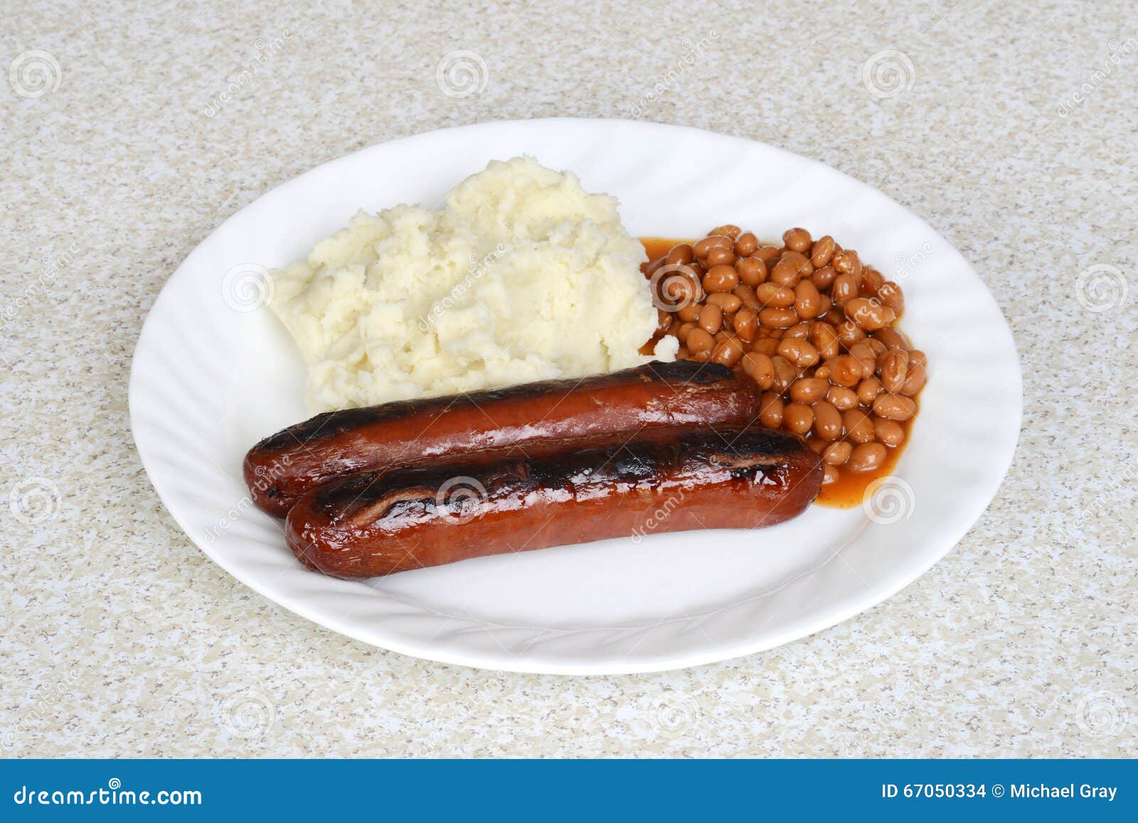 English Bangers and Mashed Potatoes Stock Photo Image of bangers