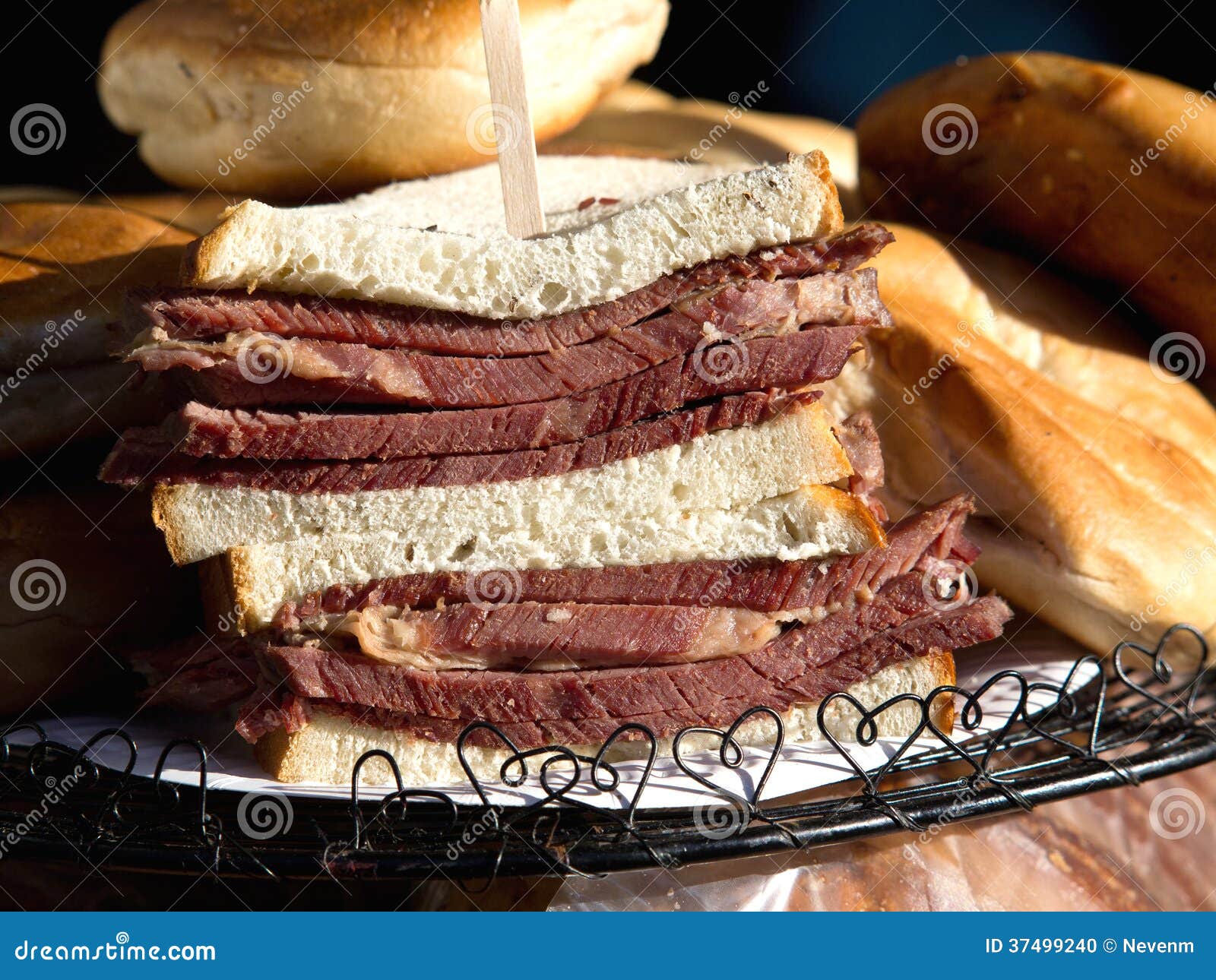 English beef sandwich stock photo. Image of food, bread 37499240