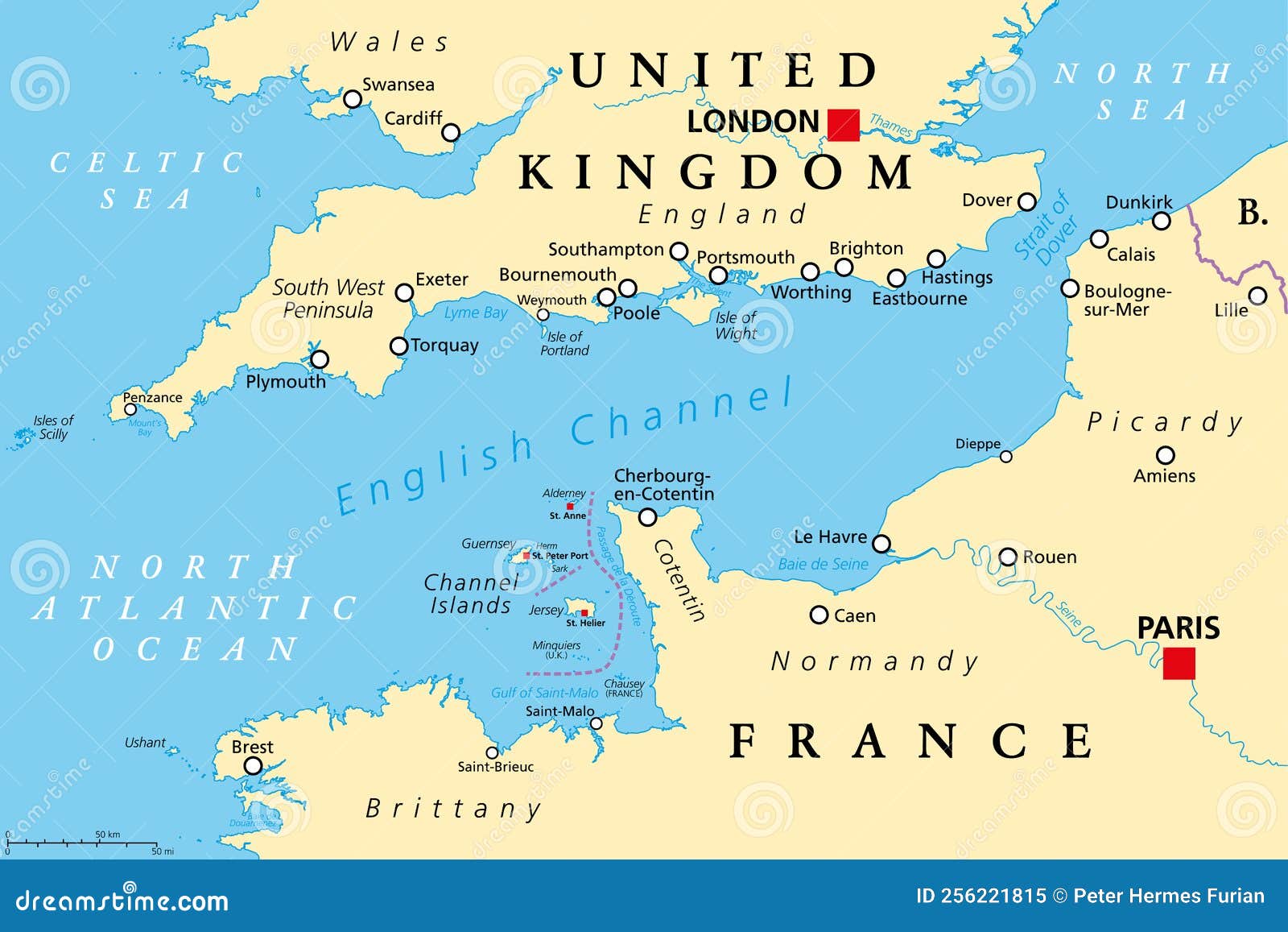 english channel, political map, busiest shipping area in the world