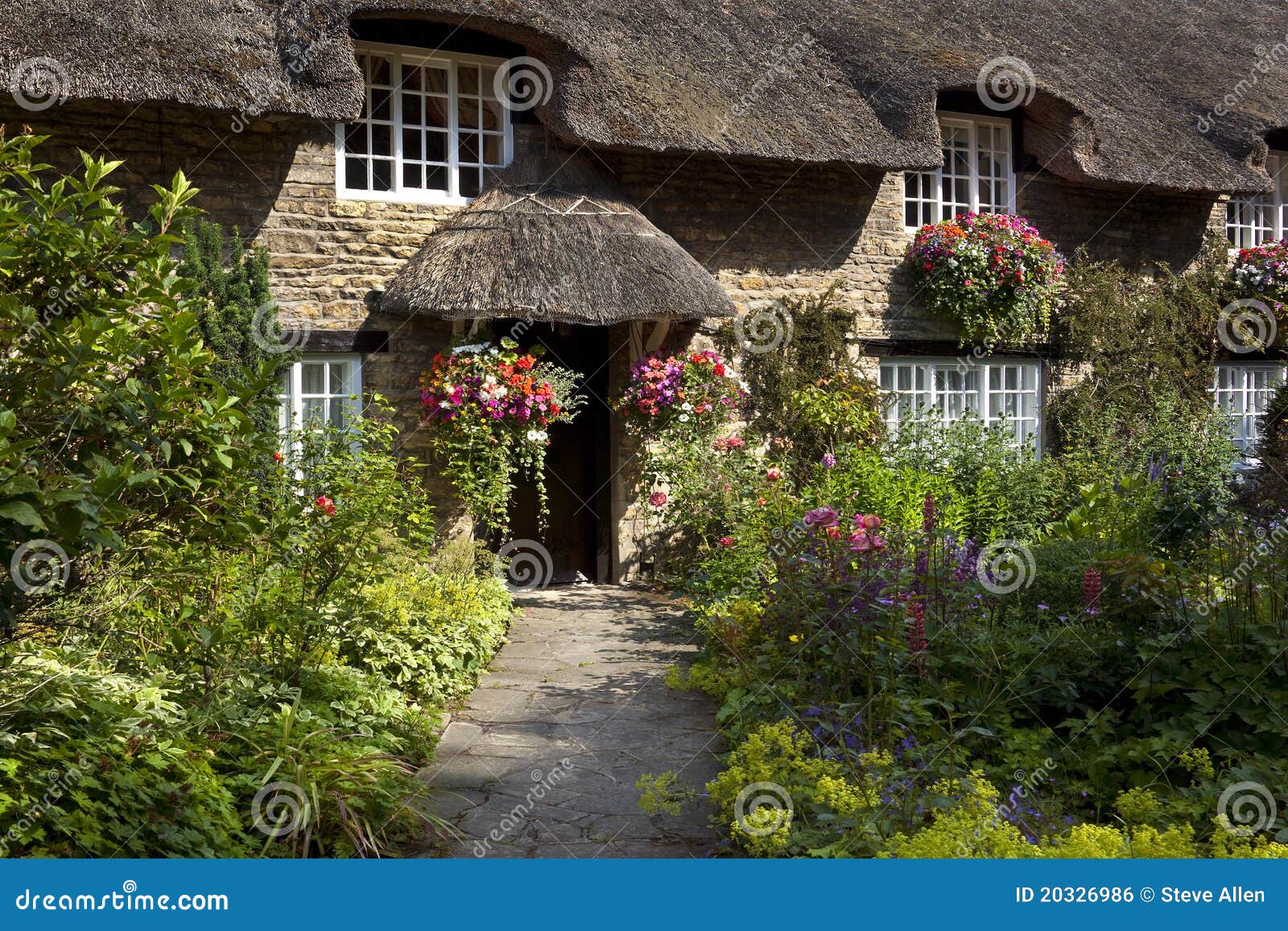 English Country Cottage Yorkshire England Stock Photo Image