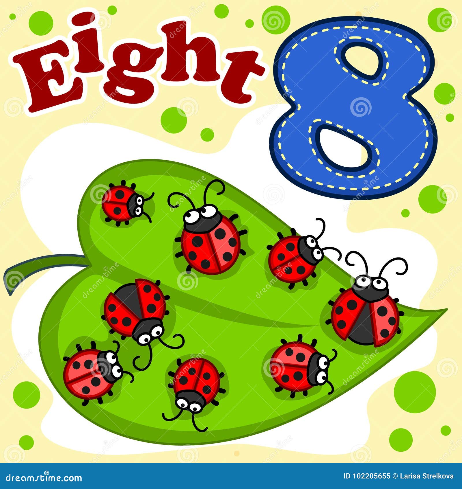 english digit eight.