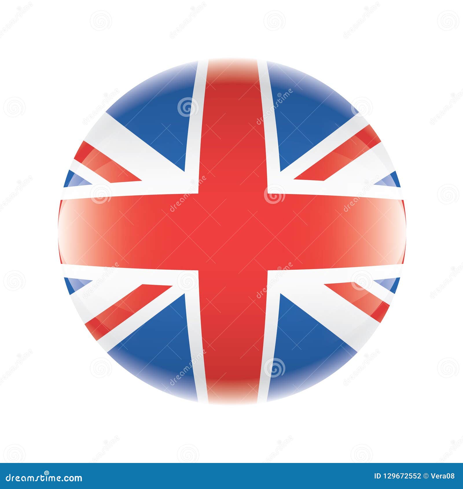 Download English Flag Icon In The Form Of A Ball. Vector Eps 10 ...