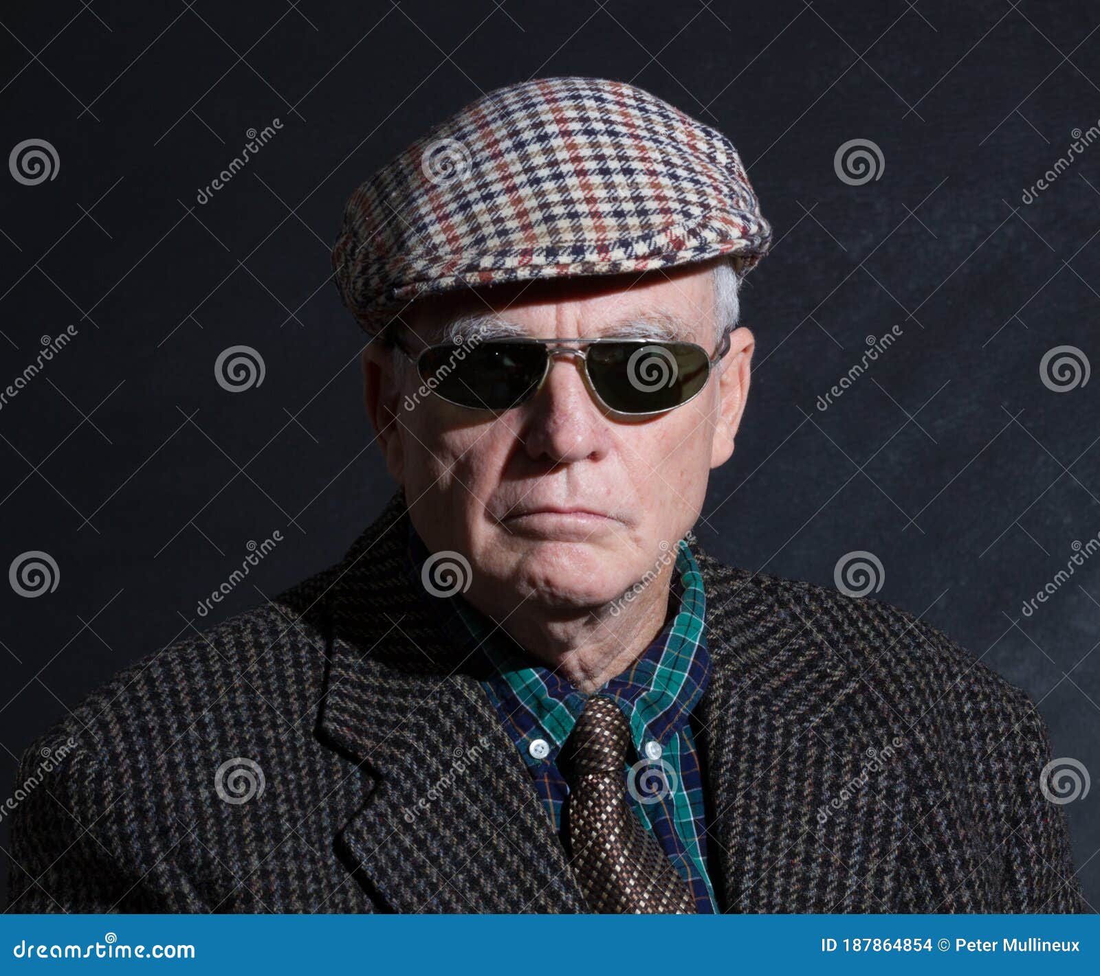 English Gentleman in Sunglasses and Tweeds Stock Photo - Image of ...