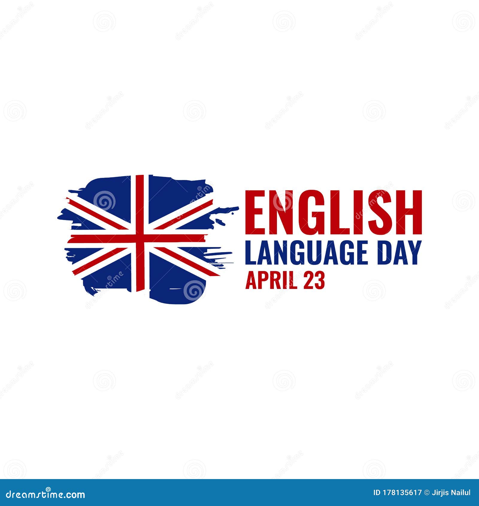 Download English Language Day Banner Vector Stock Illustration ...