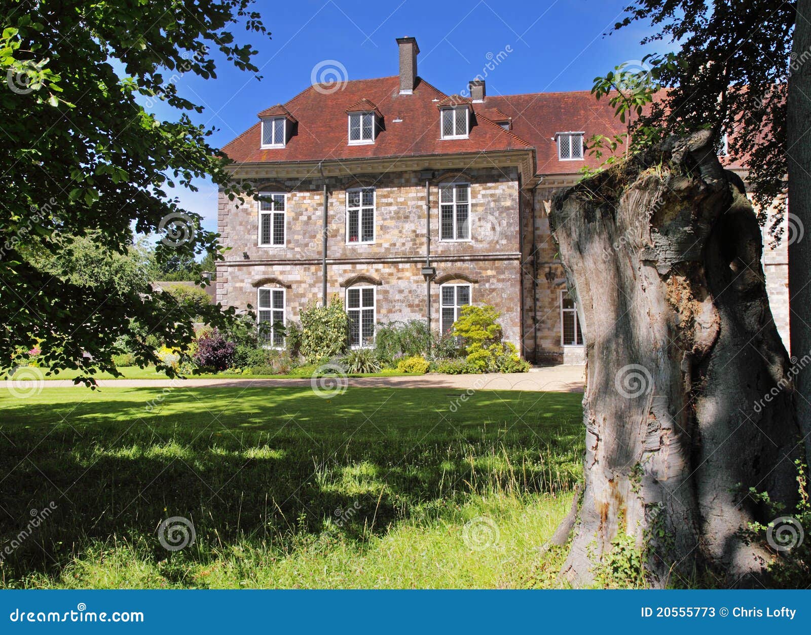 English Manor House and Garden Stock Image Image of garden, plants