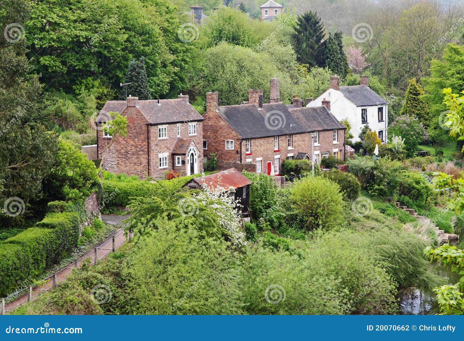 An English Rural Hamlet Set in a Wooded Valley Stock Photo Image of england, rural 20070662