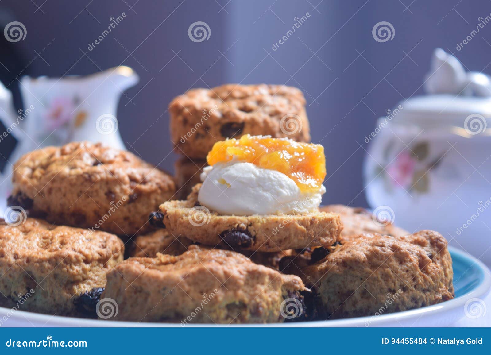 English Tea Biscuits, English Scones Stock Photo Image of treat, wine