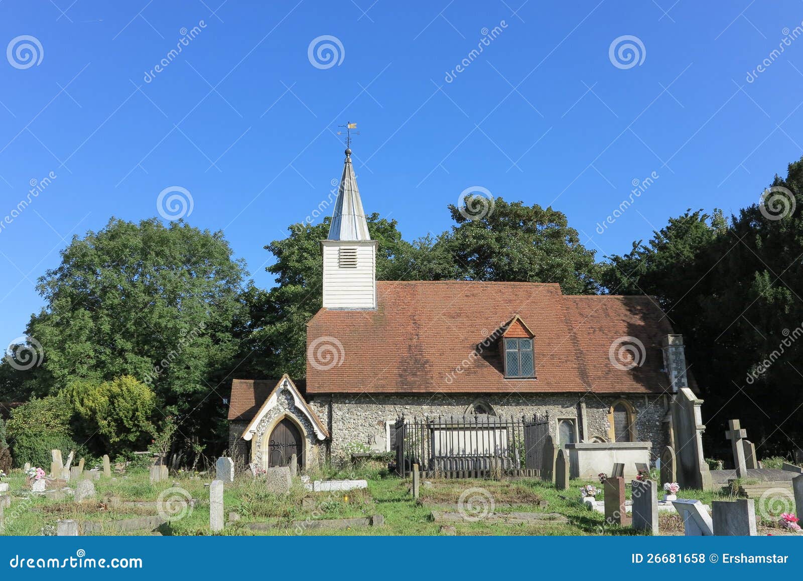 English village church stock photo. Image of middlesex 26681658