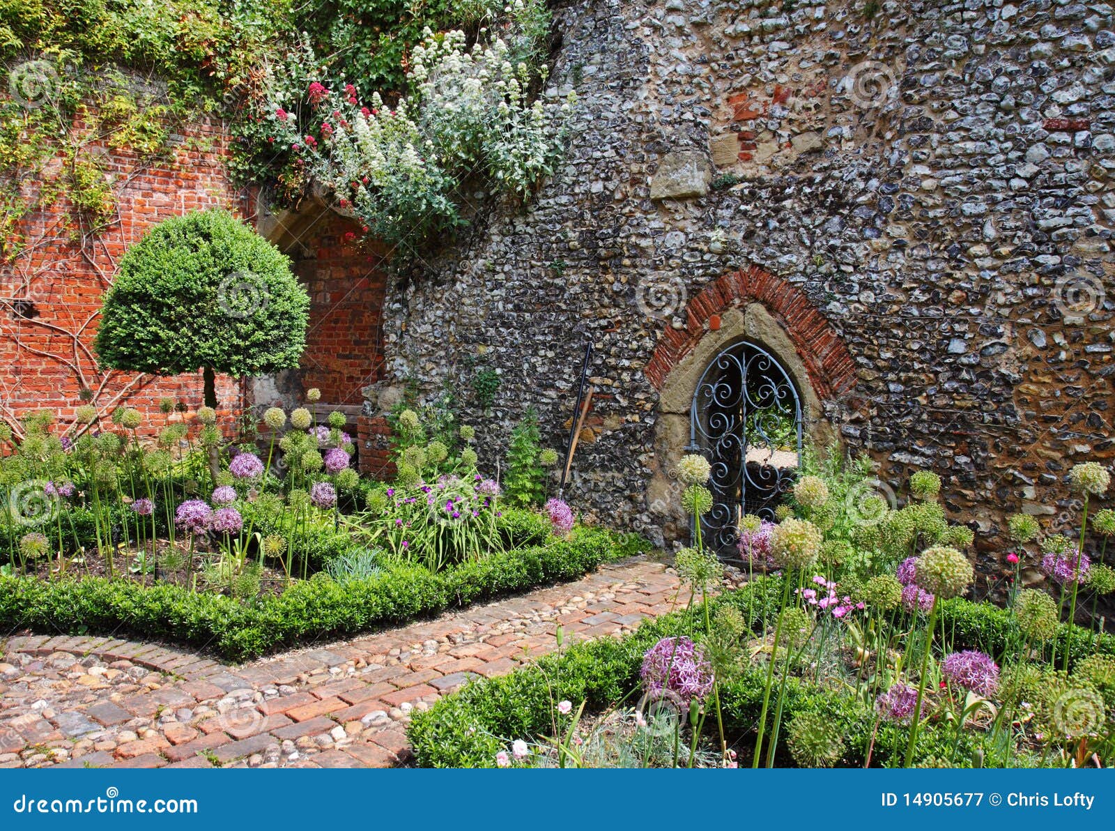 an english walled garden