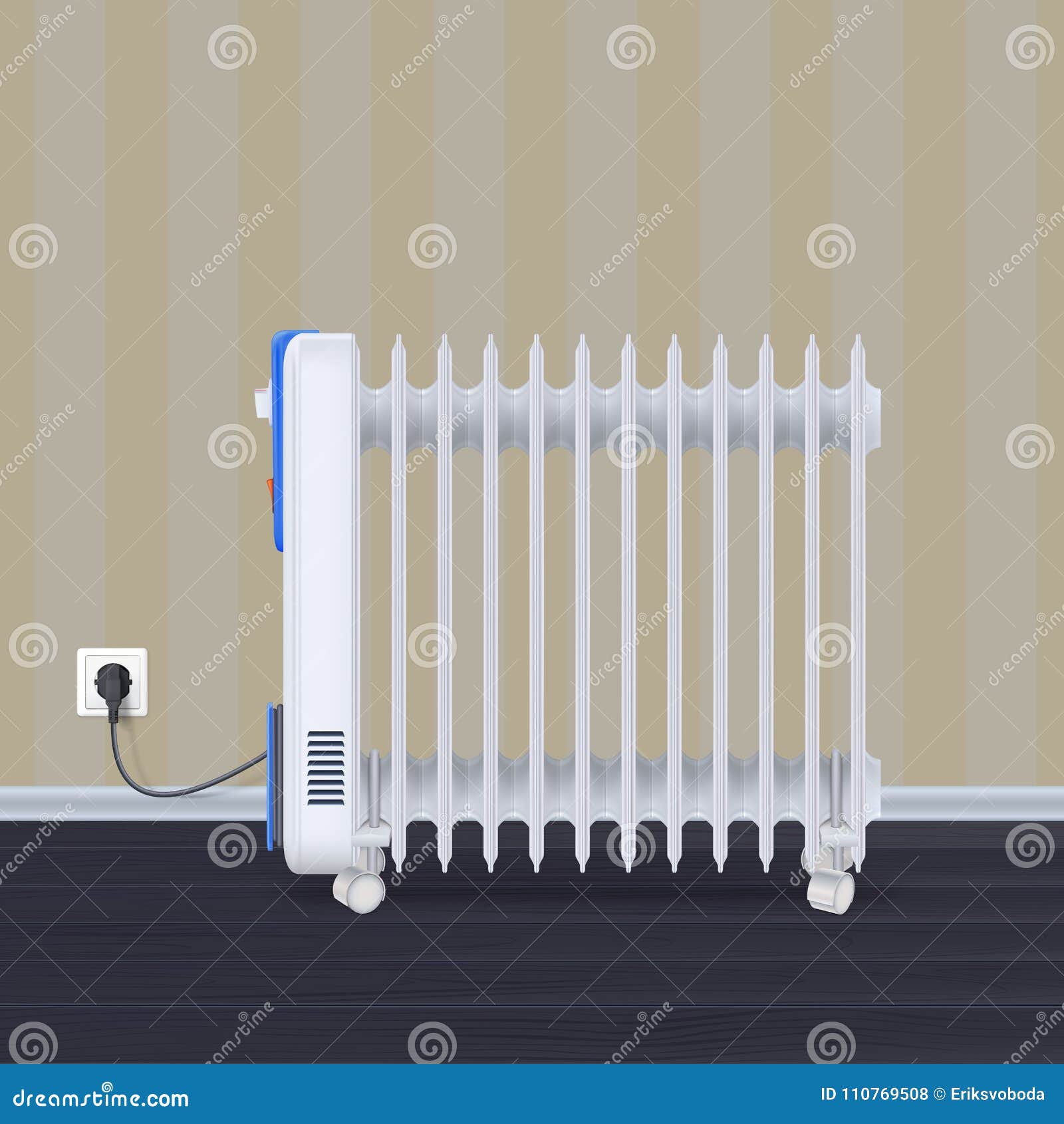 Calentador Eléctrico Con La Fan, Dispositivo Del Radiador Para La  Calefacción De Talleres Icono Del Calentador Nacional Con El Co Ilustración  del Vector - Ilustración de doméstico, calor: 105292722