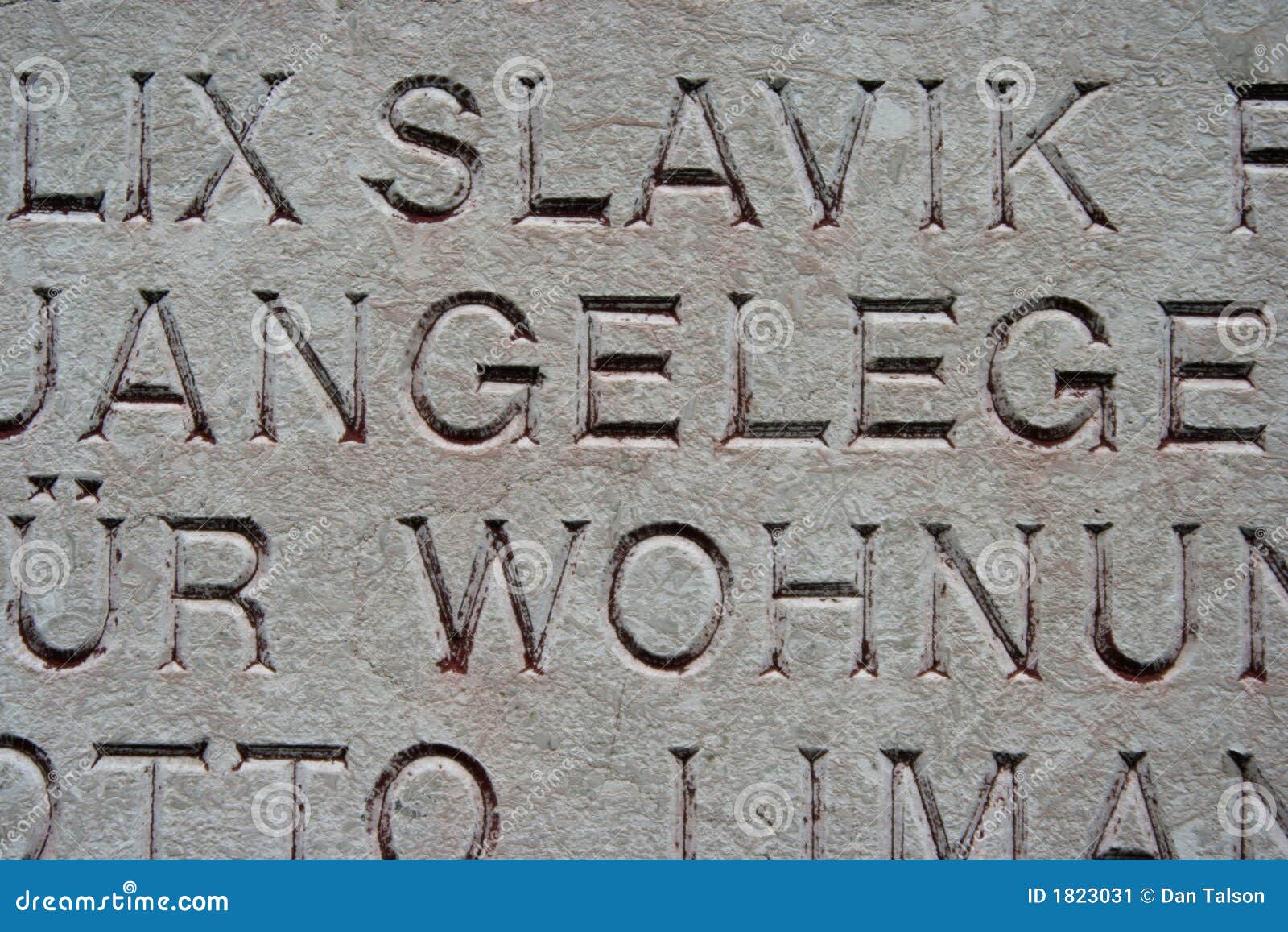 Engraved Words Stock Image Image 1823031