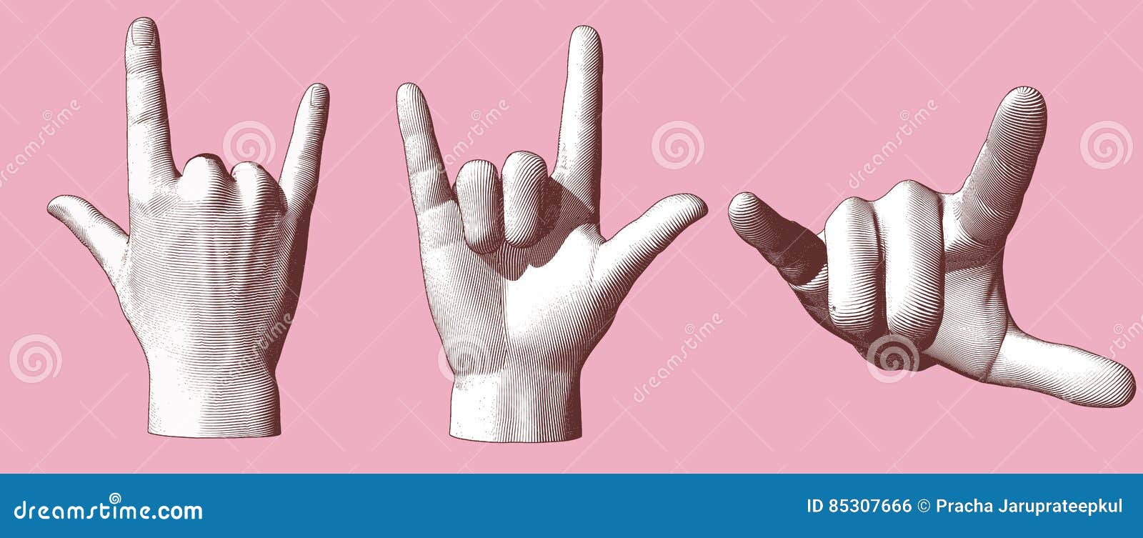 Love you hand gesture linear icon. Thin line illustration. Rock on. Horns  emoji. Devil fingers. Heavy metal. Roll sign. Contour symbol. Vector  isolate Stock Vector Image & Art - Alamy