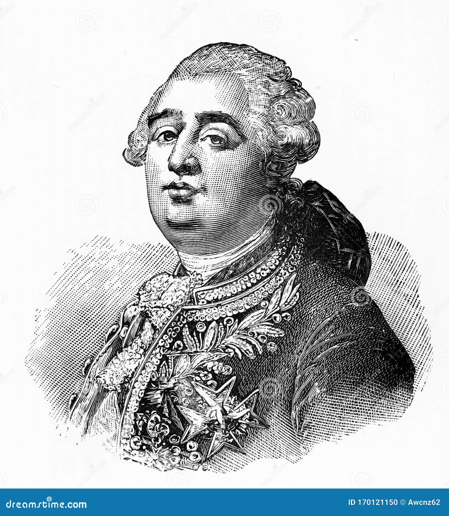 Louis XVI, king of france stock illustration. Illustration of history -  170121150