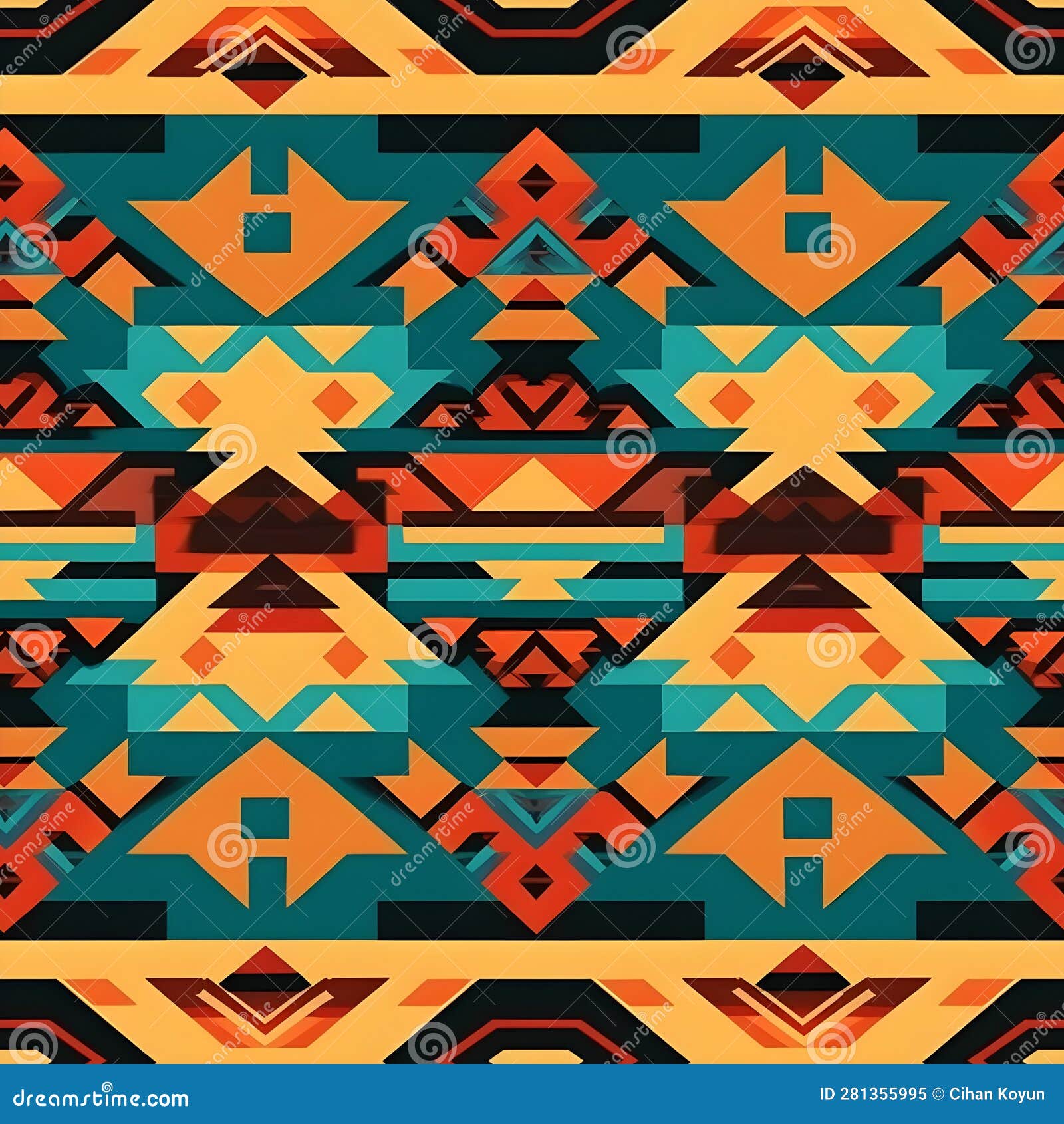 Enhance Your Designs with Seamless Aztec Patterns Stock Illustration ...