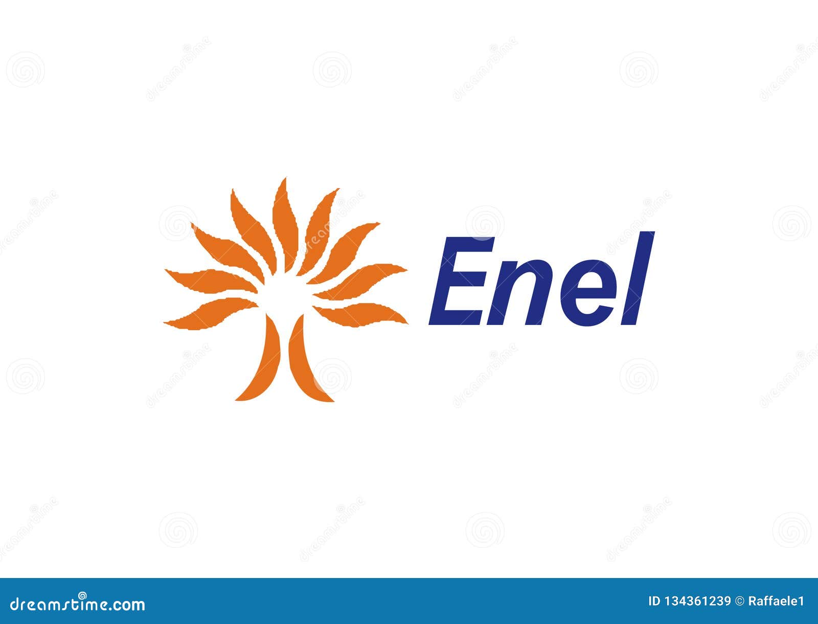 Enel Logo editorial stock image. Illustration of light - 134361239
