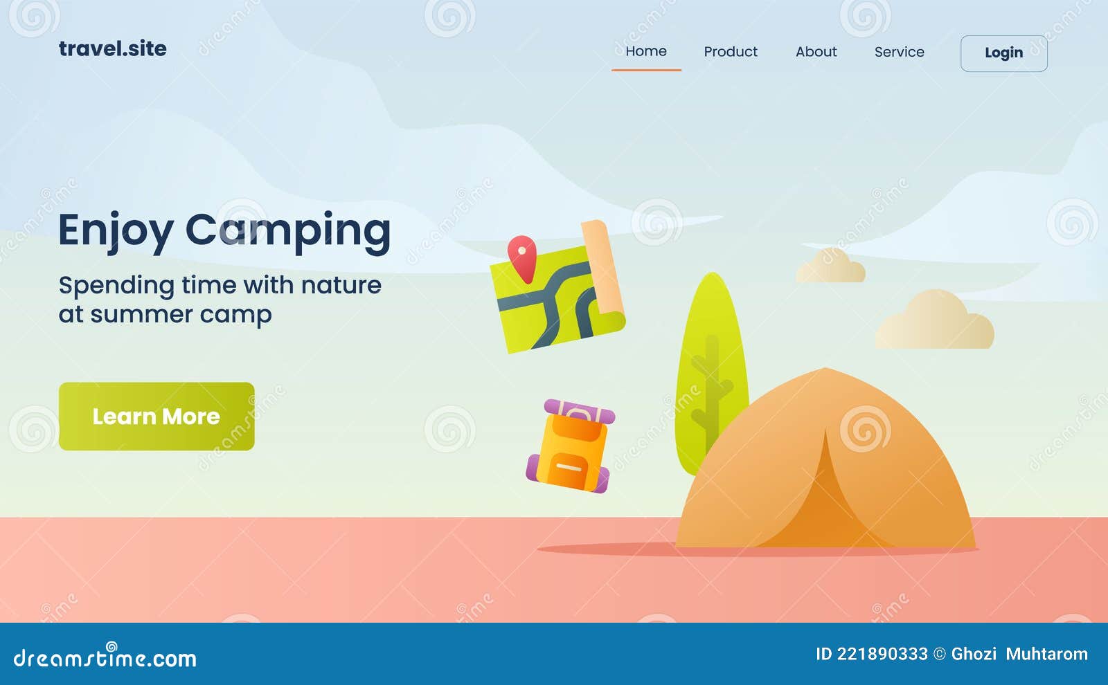 Enjoy Camping Campaign for  site Home Homepage Landing Page