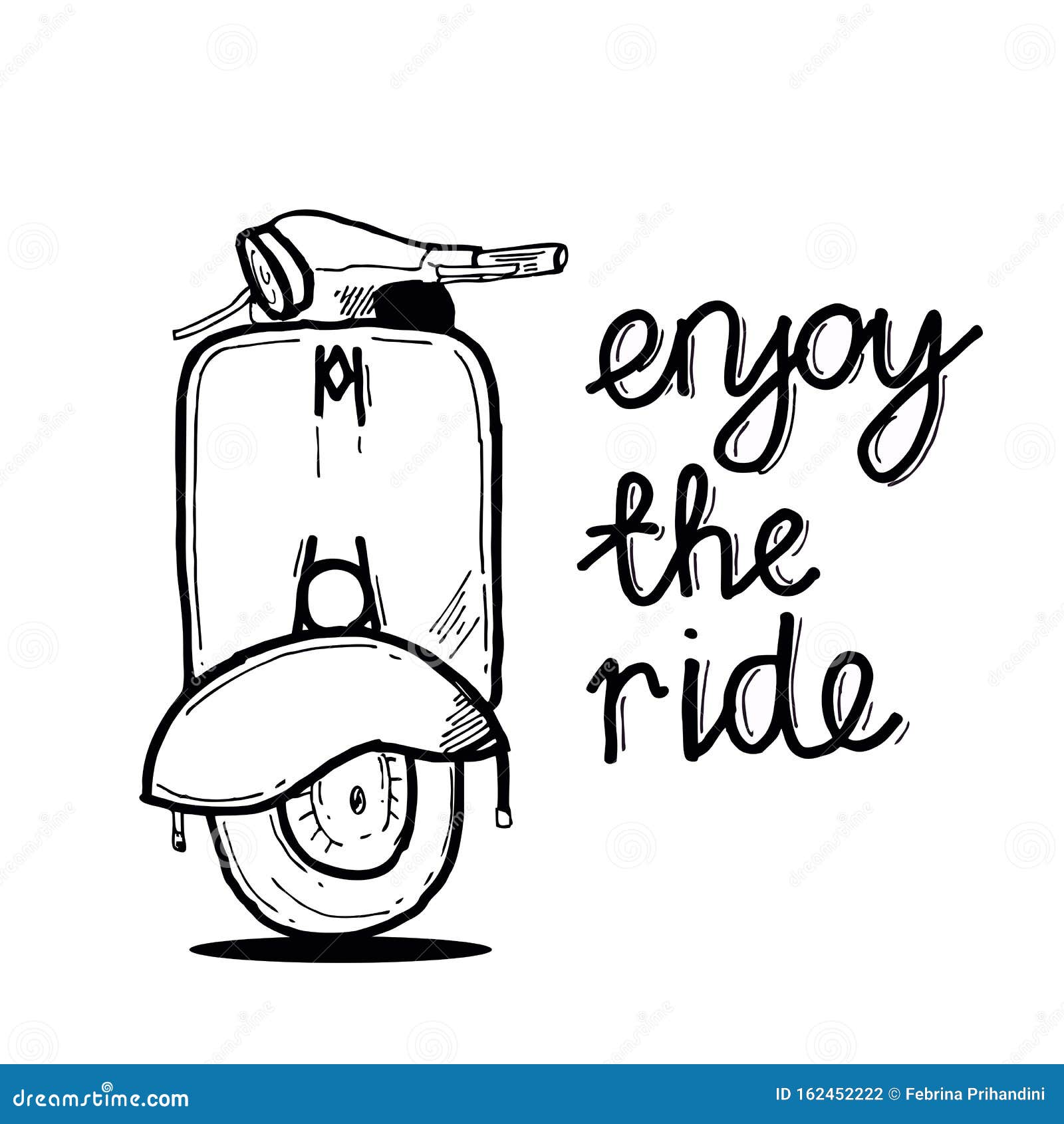 Enjoy the Ride stock vector. Illustration of trip, vacation - 162452222