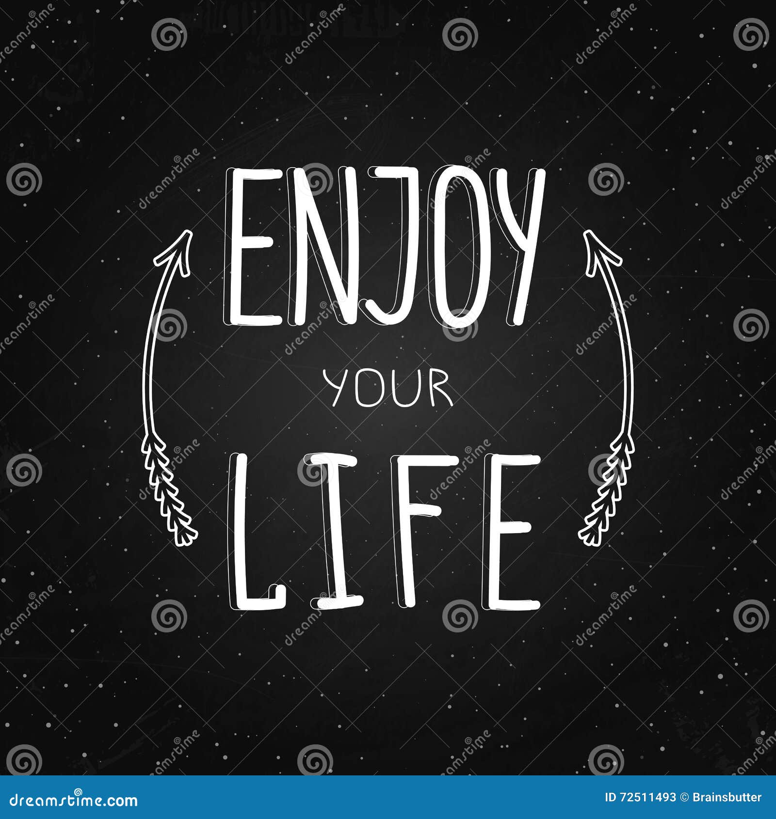 Royalty Free Vector Download Enjoy Your Life Quote