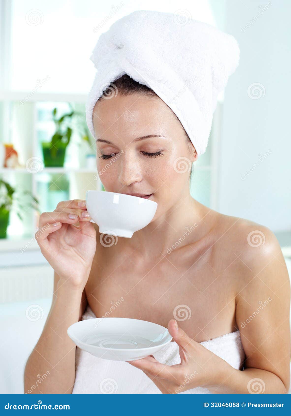 Enjoying tea stock photo. Image of holding, aromatic ...