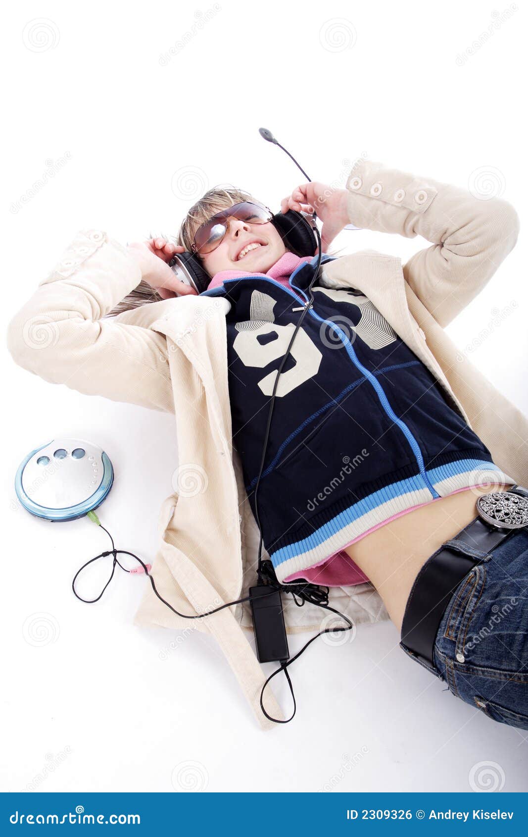 Enjoyment from music stock photo. Image of entertainment - 2309326