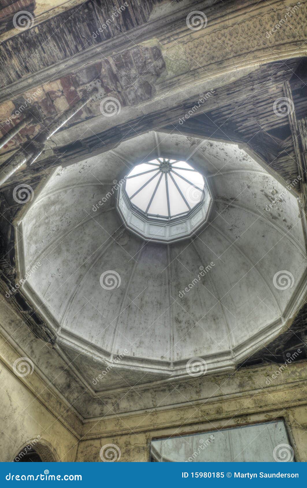 Enlighten Me stock image. Image of concrete, skylight ...