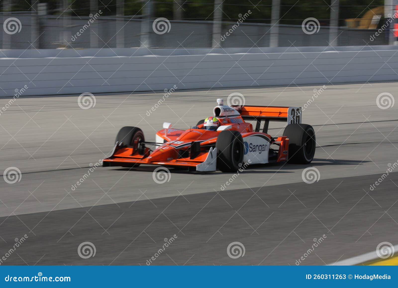 Enrique Bernoldi IndyCar Series Milwaukee Mile 2008 Editorial Stock