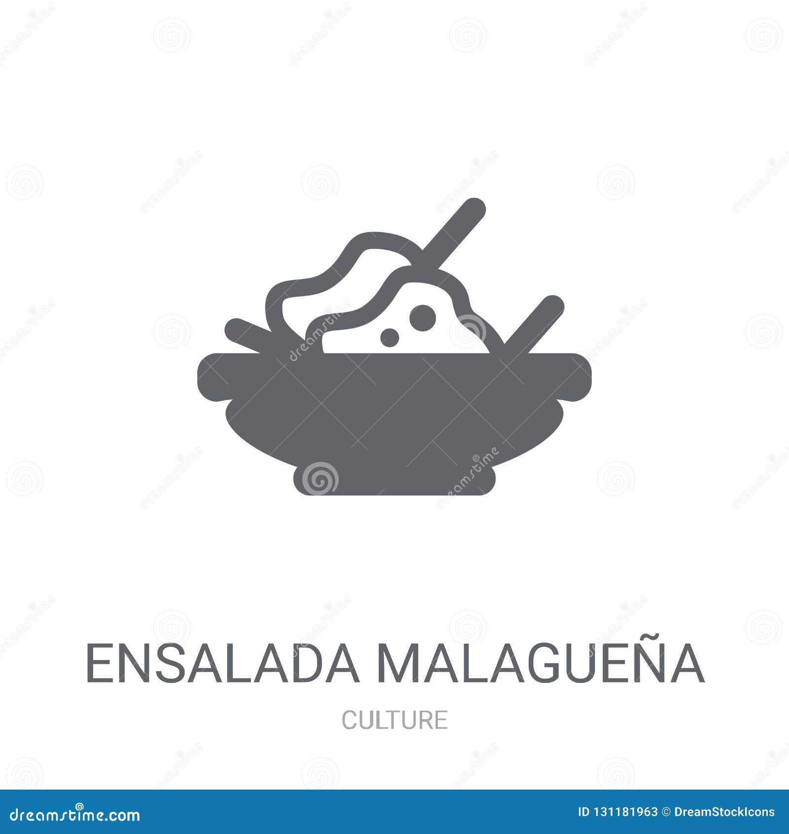 ensalada malagueÃÂ±a icon. trendy ensalada malagueÃÂ±a logo concept on white background from culture collection