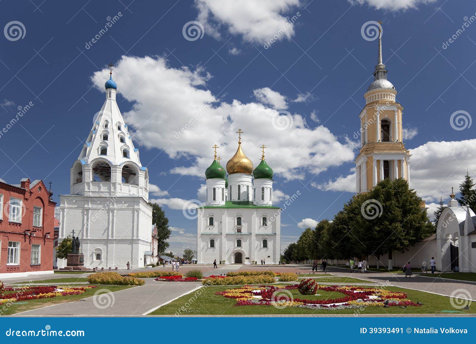 The Ensemble Of The Buildings Of The Cathedral Square In Kolomna