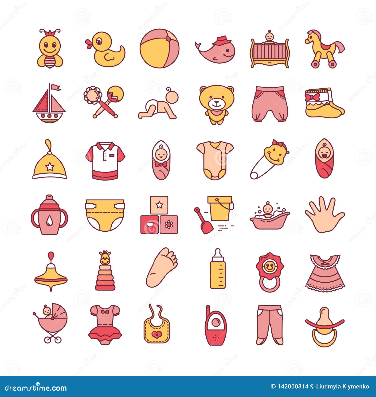 Ensemble Colore D Icone De Jouets Et De Vetements De Bebe D Isolement Sur Un Fond Blanc Illustration De Vecteur Illustration Du Caoutchouc Gosse Ensemble Colore D Icone De Jouets Et De Vetements De Bebe D Isolement Sur Un Fond Blanc Illustration De Vecteur Illustration Du Caoutchouc Gosse