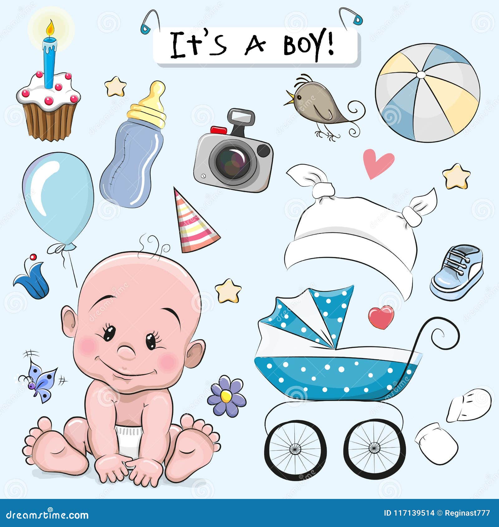 Ensemble D Elements De Conception De Bebe Illustration De Vecteur Illustration Du Ligne Lifestyles