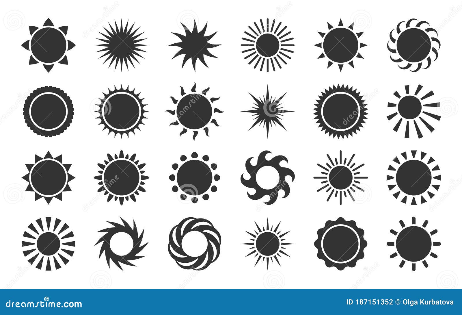 Le Soleil Noir Et Blanc Stock Illustrations, Vecteurs, & Clipart