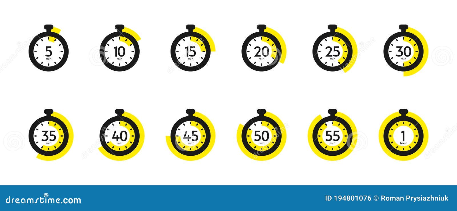 Timer compte à rebours et chronomètre