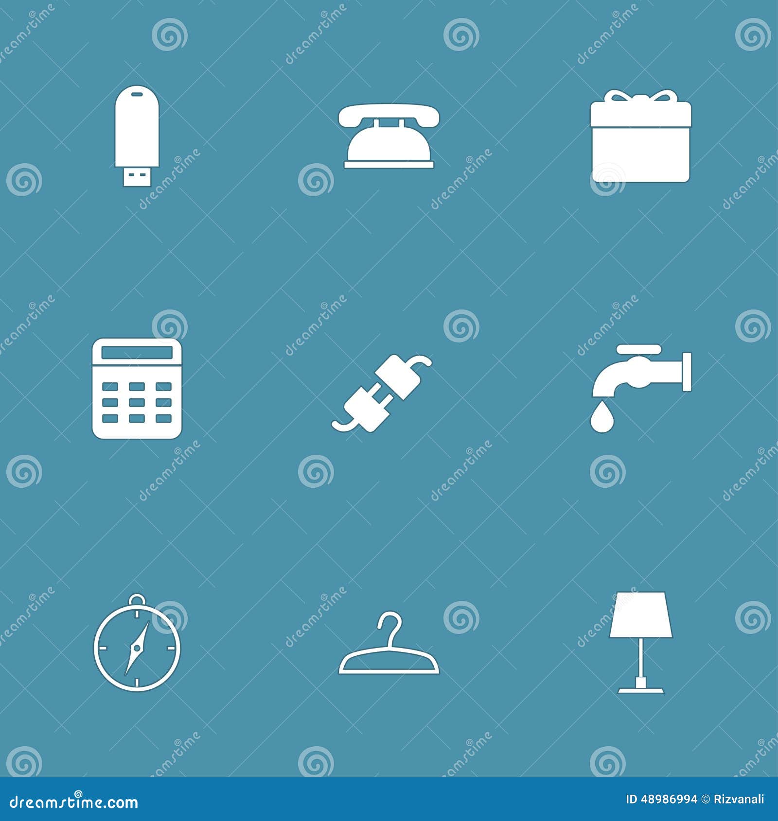 Ensemble d'icône de vecteur d'équipements de Chambre. Ensemble de conception d'icône de vecteur d'équipements de Chambre