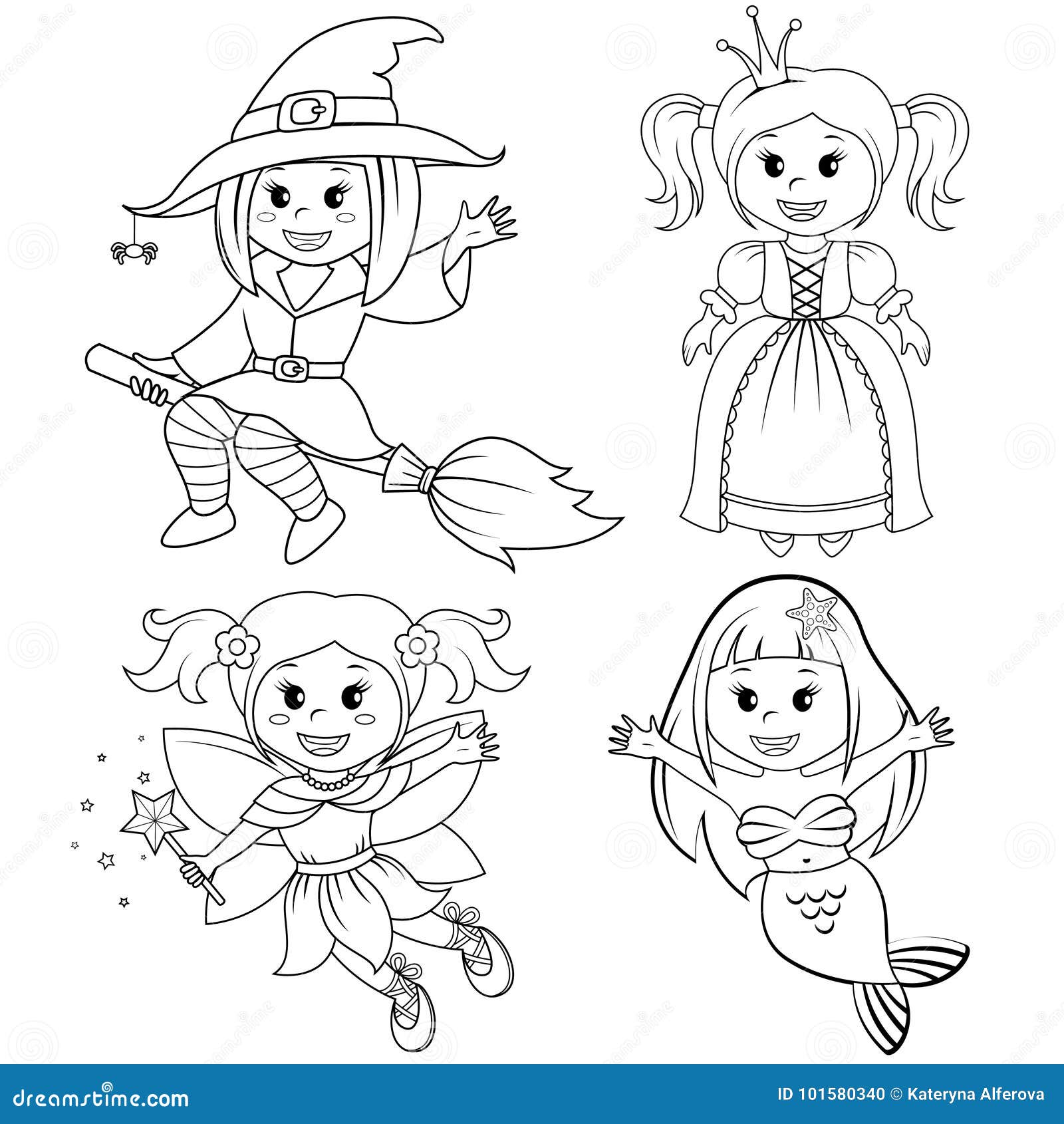 Ensemble De Filles Mignonnes De Conte De Fees Sorciere Sirene Princesse Et Fee De Halloween Illustration Noire Et Blanche De Ve Illustration De Vecteur Illustration Du Fee Papillon Ensemble De Filles Mignonnes De Conte De Fees Sorciere Sirene Princesse Et Fee De Halloween Illustration Noire Et Blanche De Ve Illustration De Vecteur Illustration Du Fee Papillon
