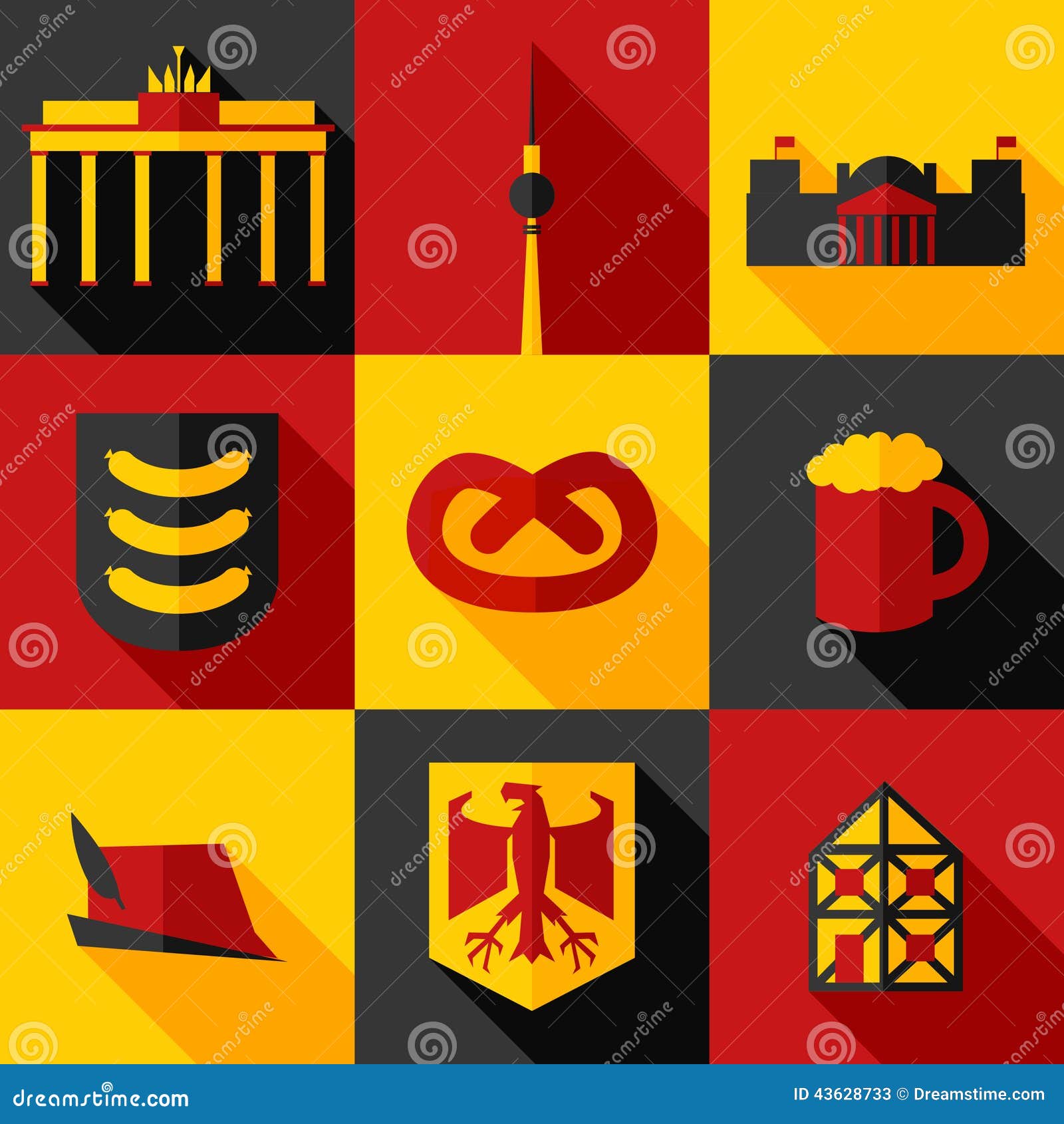 Ensemble De L Allemagne Illustration Stock Illustration Du Illustration