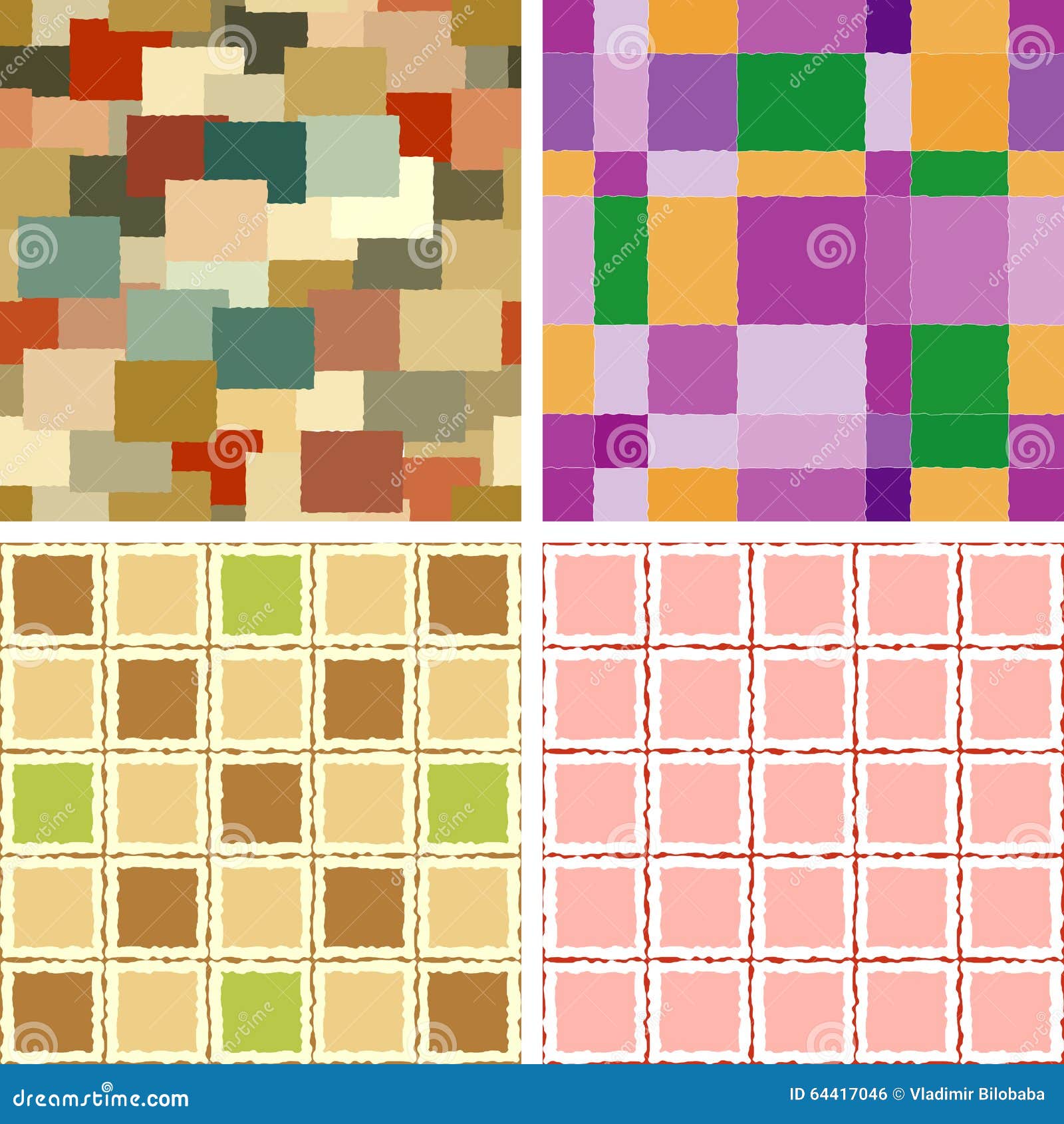 Ensemble De Milieux Sans Couture Des Rectangulars Illustration Stock ...