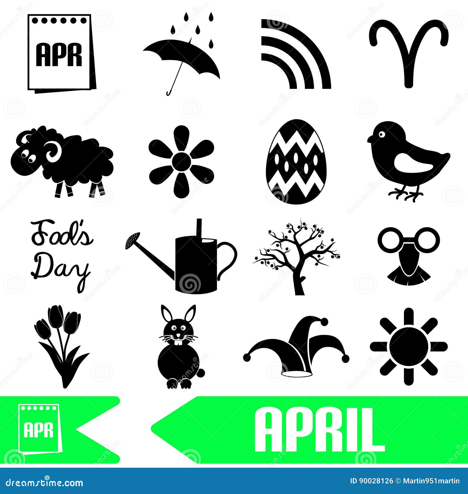 Ensemble De Theme De Mois D Avril D Icones Simples Eps10 Illustration De Vecteur Illustration Du Nature Ressort Ensemble De Theme De Mois D Avril D Icones Simples Eps10 Illustration De Vecteur Illustration Du Nature Ressort