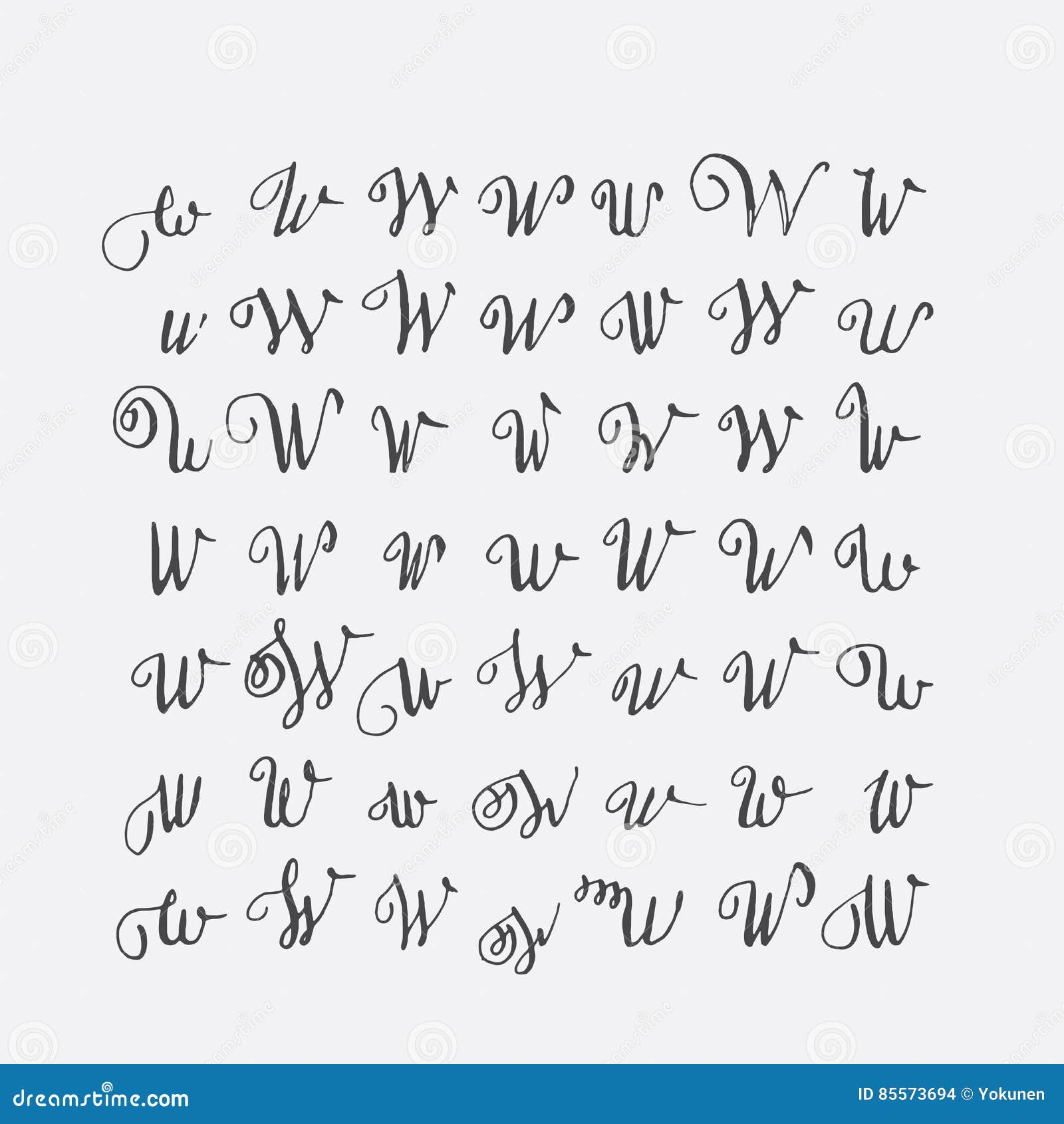 lettres calligraphiques