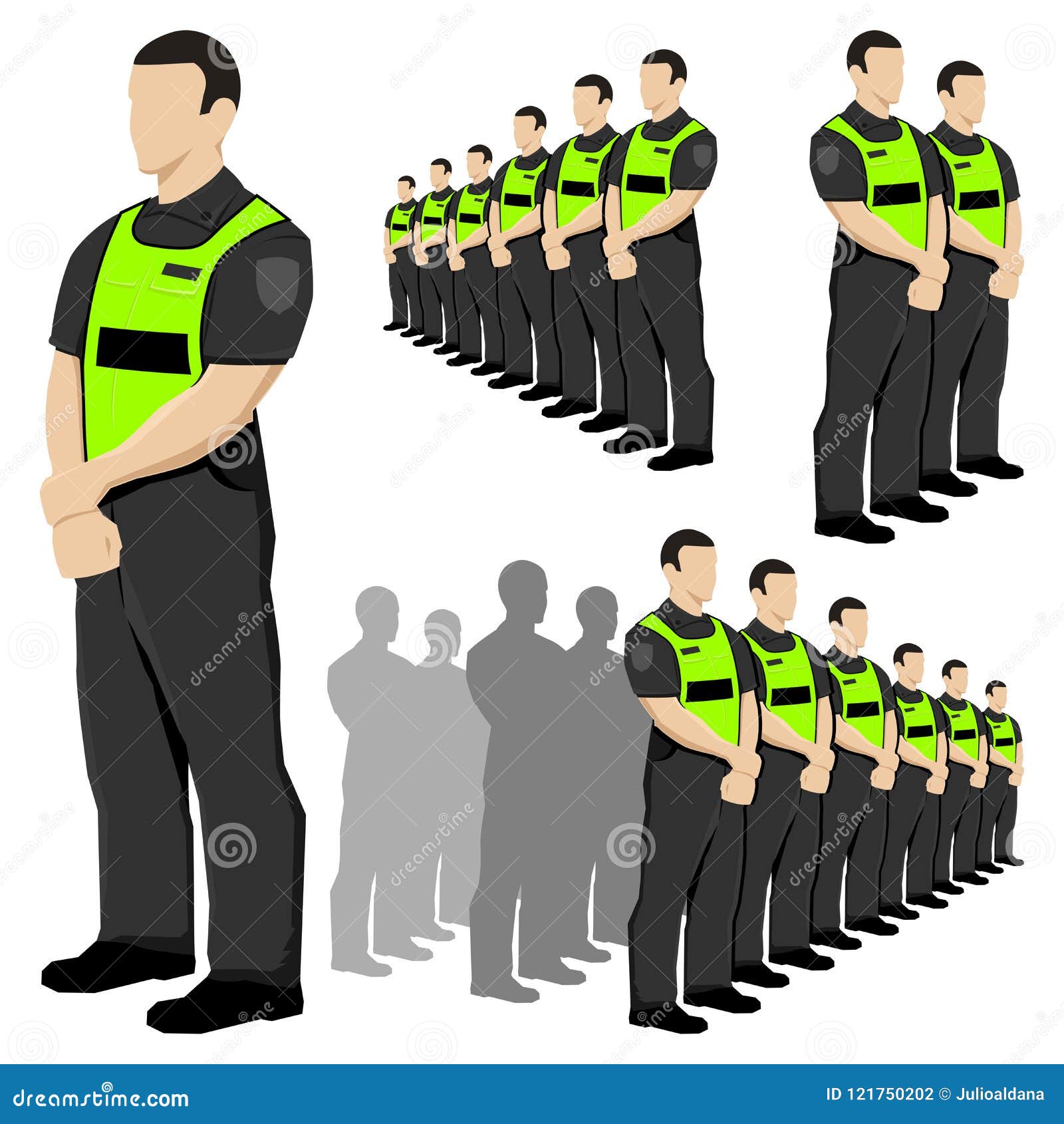 Gilet Réfléchissant De Sécurité Avec Étiquette FIRE WARDEN Tag Jeu  D'illustrations Vectorielles De Conception De Style Plat. Veste De Travail  De Sécurité Fluorescente Rouge Avec Bandes Réfléchissantes. Gilet Uniforme  Vue Avant Et