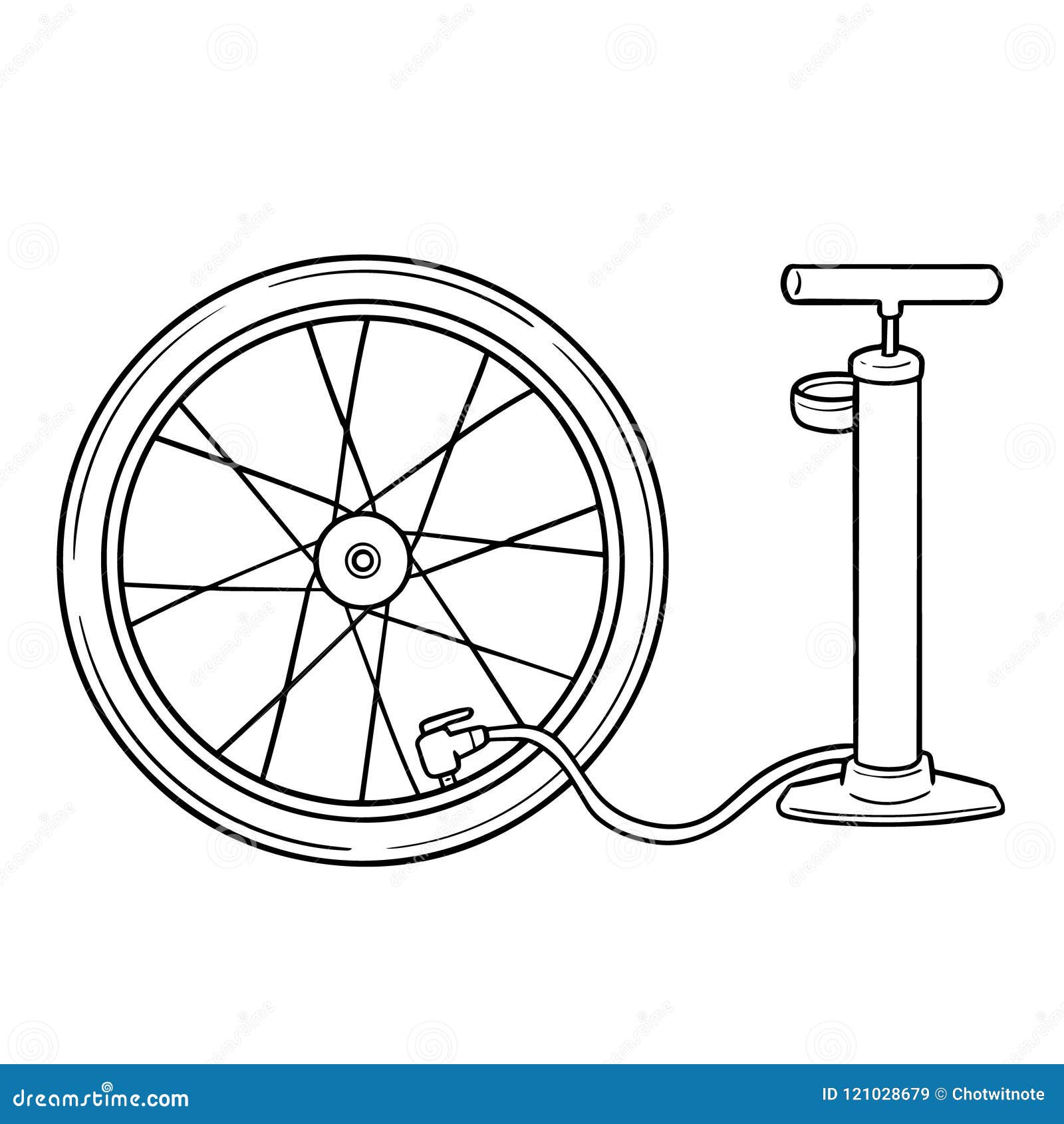 Ensemble De Vecteur De Pompe à Bicyclette Illustration de Vecteur -  Illustration du signe, illustration: 121028679