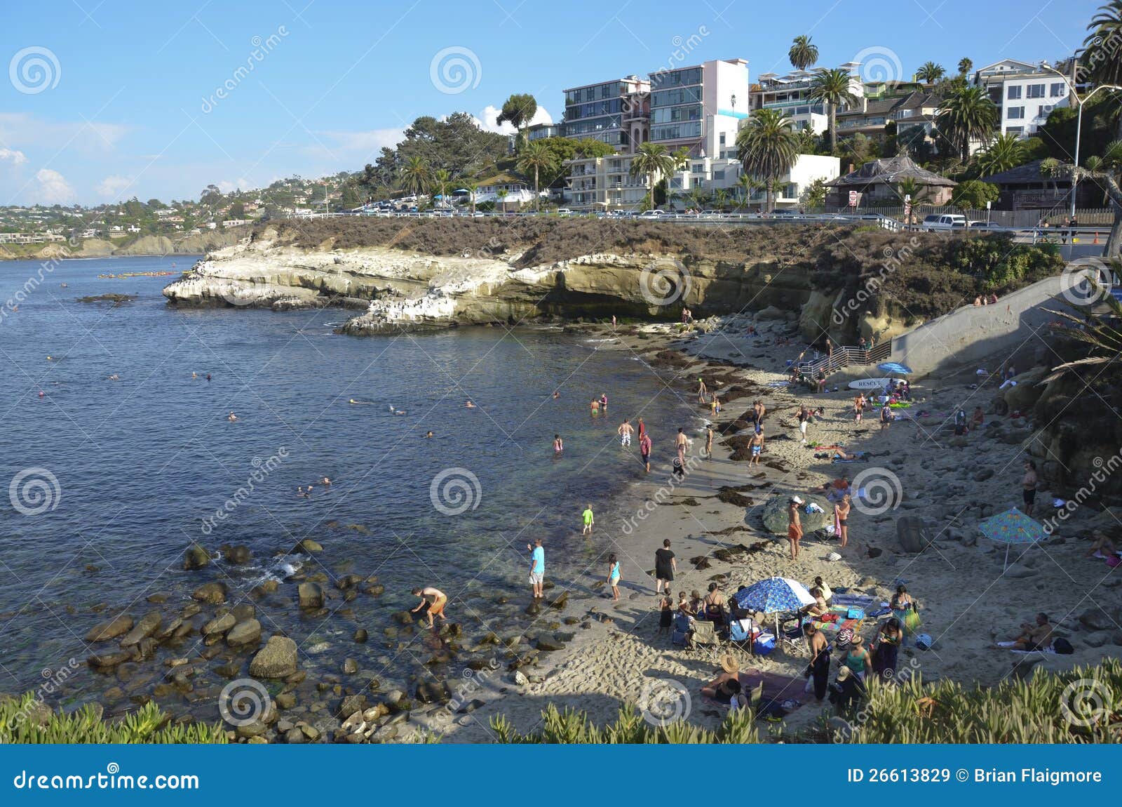 Ensenada de La Jolla imagen de archivo editorial. Imagen de asoleado