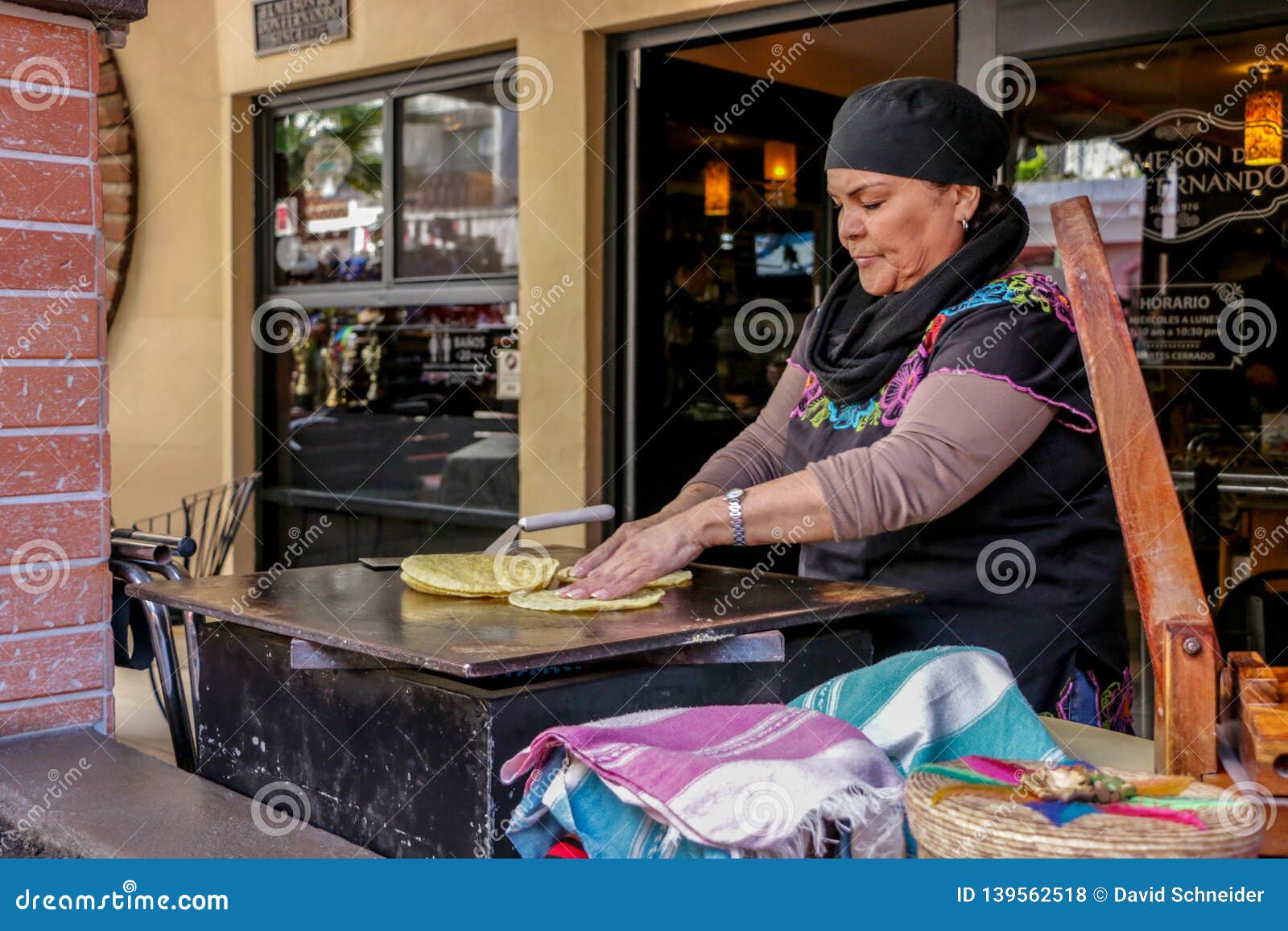 Mexican Comal Cooking Stock Photo - Download Image Now