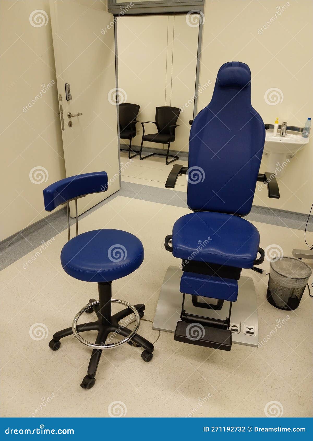 ENT PATIENT CHAIR with DOCTOR STOOL Stock Photo Image of stool